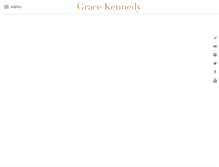 Tablet Screenshot of gracekennedyevents.com